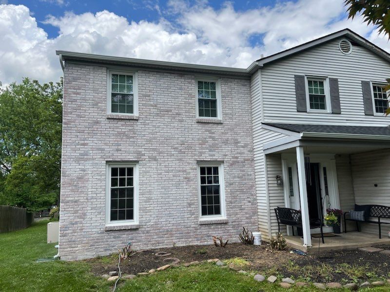 Premier Exterior Whitewash Brick Project on Treeline Dr, in Holland PA
