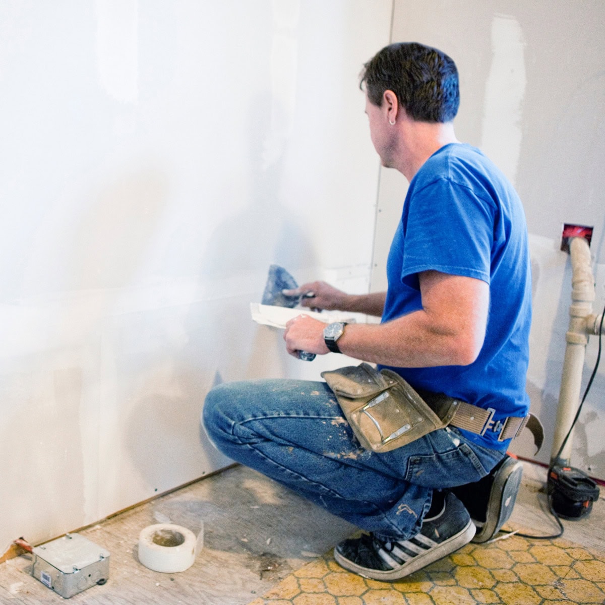 water damanged drywall repair