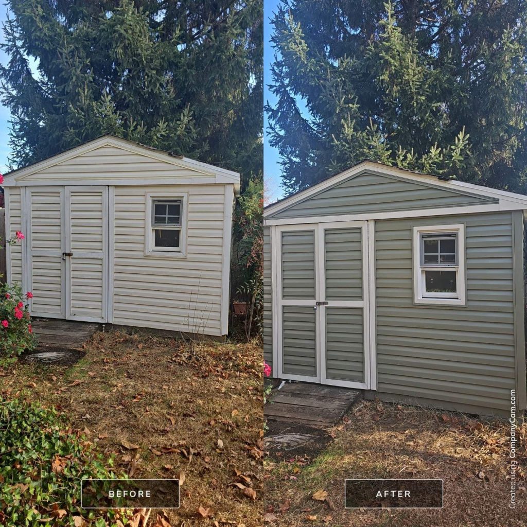 Exterior Painting Transformation at Nina Blackshear Residence, Campbell Lane, Wyndmoor, PA 3 down net http20250117 119 8lo048