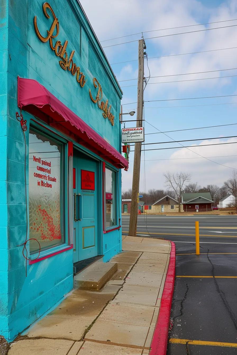Newly painted commercial facade in Richboro