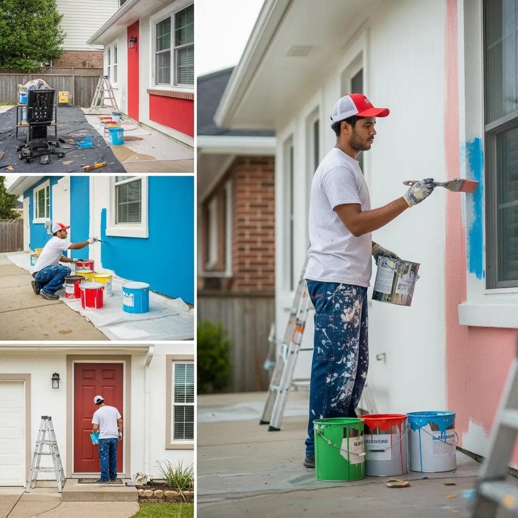 professional painter applying fresh paint to a residential home in churchville showcasing home transformation bdda8af9 ef65 4129 8114 a8b0ad2288d2