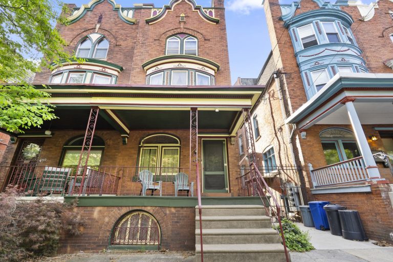 fall exterior painting philadelphia rowhouse porch